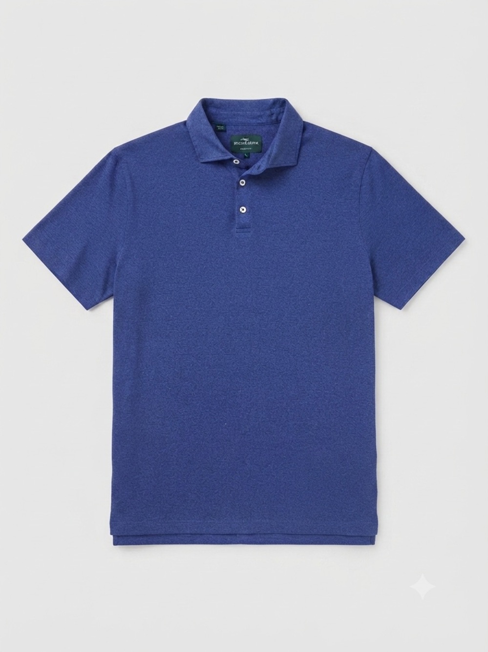Rodd & Gunn Mens Polo Shirt Large Blue Linen Blend Sports Fit Casual Golf